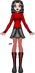 Name: none---Bwahahaha, one of my favorite dolls. And yes, she has the same hair and boots as the doll before it. Made for a contest at ABCD, but the contest is over now so it's adoptable. Base by Rageful.