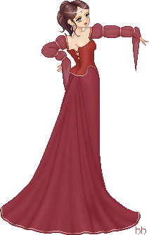 This doll completely represents the time period she's based in, and it's very cool. By Historical Dolls