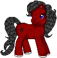 Name: none---I tried to make the pony look like it was furry by using the Photoshop noise filter, but I don't think it worked too well. All the rest was done in MSPaint. Base by Rageful.