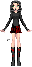 Name: none---This doll was made for a HEX denizen, Rockinstarz33, and the plaid is what took the longest, surprisingly. One of my first dolls. Base by Rageful.